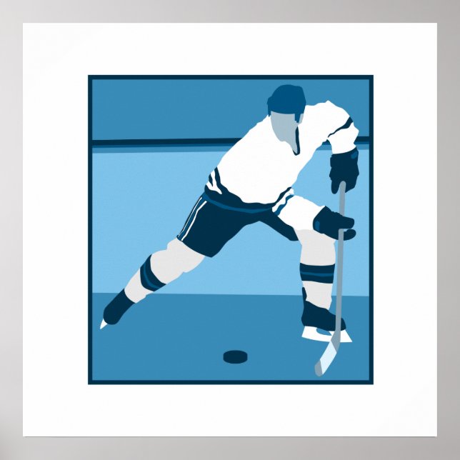 Ice Blue Hockey-Logo Poster (Vorne)