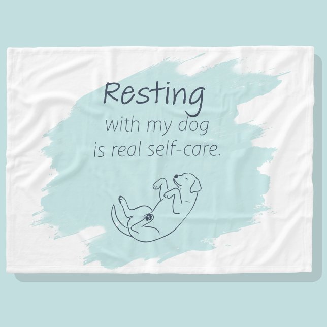 Ice Blue Labrador Retriever Dog Mom Self‑Care  Fleecedecke (Von Creator hochgeladen)