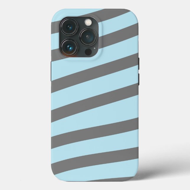 Ice Blue Minimalistisch Geometric Tough Case iPhon (Rückseite)
