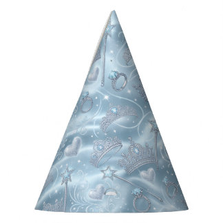 Ice Blue, Princess Tiara, Magic Wand, Birthday, Partyhütchen