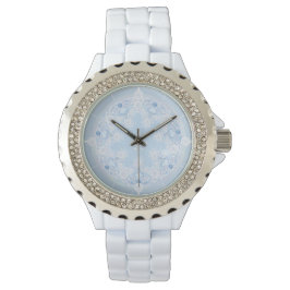 Ice Blue Snowflake Armbanduhr