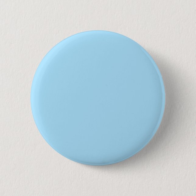 Ice Blue Solid Color | Classic | elegant Button (Vorderseite)