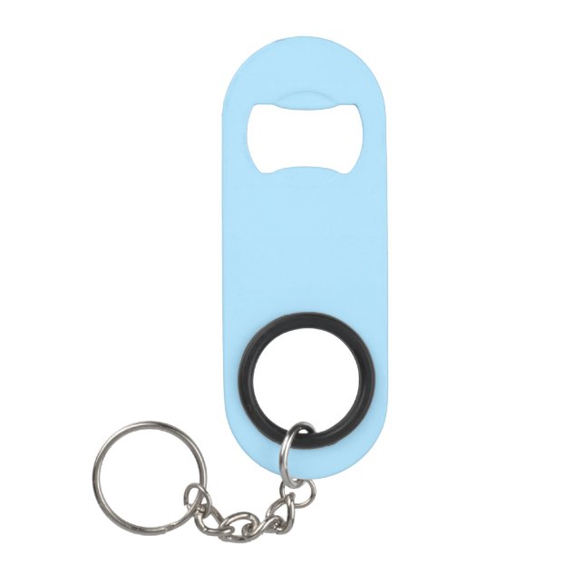 Ice Blue Solid Color | Classic | elegant Mini Flaschenöffner (Vorderseite)