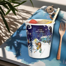 Ice Blue Winter Village Baby Shower | Flying Fairy