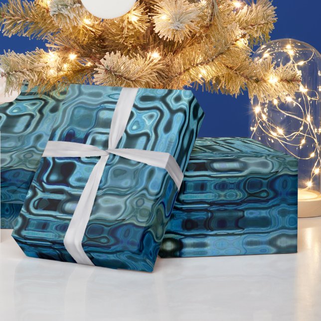 Ice Blue Wonder Geschenkpapier (Feiertage)