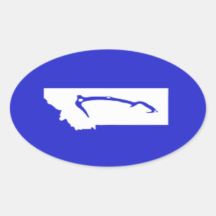 Ice Climb Montana Ovaler Aufkleber