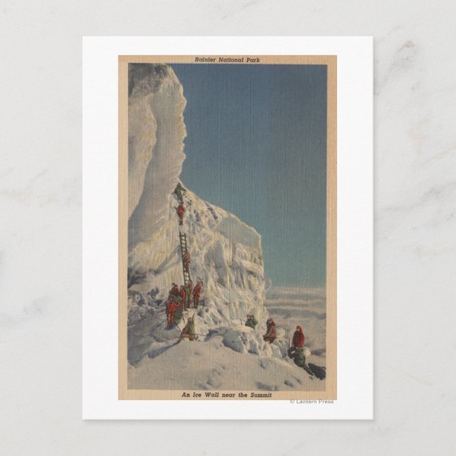 Ice Climbers, Rainier National Park, Washington Postkarte (Vorderseite)
