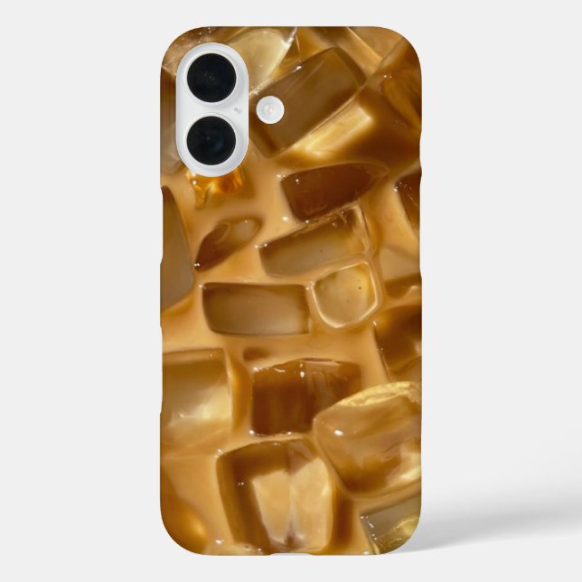 Ice Coffee iPhone 16 Hülle (Rückseite)