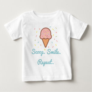 Ice Cream Baby T - Shirt - Scoop. Lächle. Wieder v