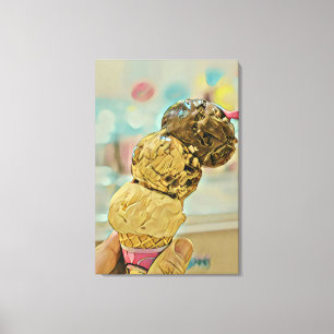 Ice cream birthday gift leinwanddruck