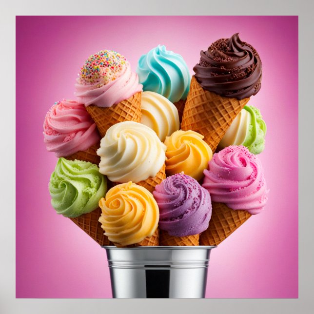 Ice Cream Bouquet Poster (Vorne)