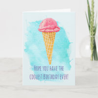 Ice Cream Cone Happy Birthday
