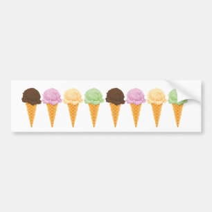 Ice Cream Cones Autoaufkleber