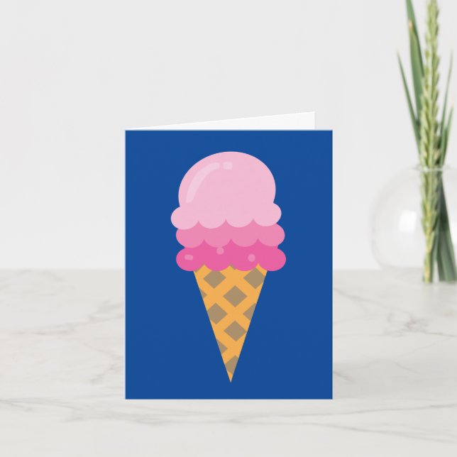 ICE CREAM CONES MITTEILUNGSKARTEN (Vorderseite)
