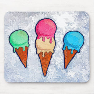 Ice Cream Cones Mouse Pad Mousepad