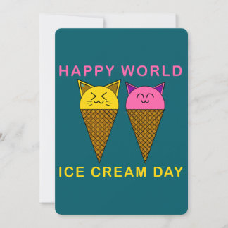 Ice Cream Day Cats Einladung