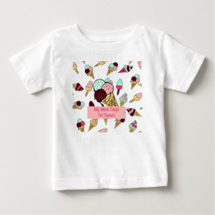 Ice Cream Design für Baby Girl T-shirt