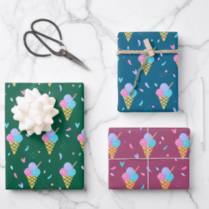 Ice Cream Design Geschenkpapier Set