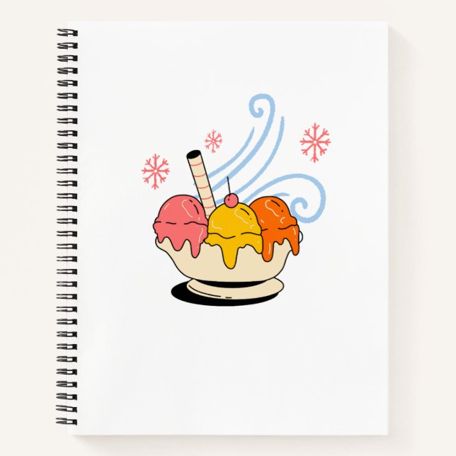 Ice Cream Dream Notebook Notizbuch (Vorderseite)
