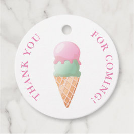 Ice Cream Favor Tags Geschenkanhänger