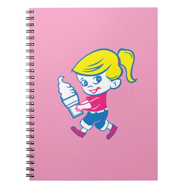 Ice Cream Girl Notebook Journal Notizblock (Vorderseite)
