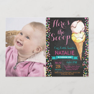 Ice Cream Invitation Anniversaire Tableau de bord
