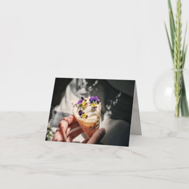 Ice cream invitation card karte (Vorderseite)