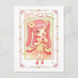 Ice Cream Lolita Vanille Fraise Postkarte