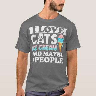 Ice Cream Lover Summer Candy Cone Kawaii I Liebe C T-Shirt