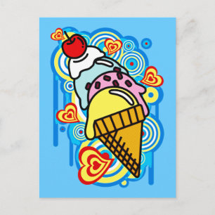 Ice_Cream_Paint Postkarte