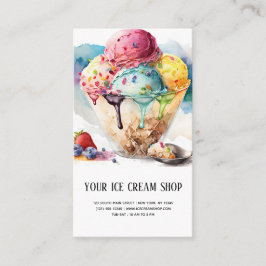 Ice Cream Parlor Visitenkarte