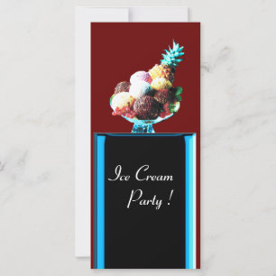 ICE CREAM PARTY - DESERT SHOP, blau-schwarz