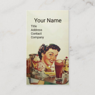 ICE CREAM PARTY Girl of Ice Visitenkarte