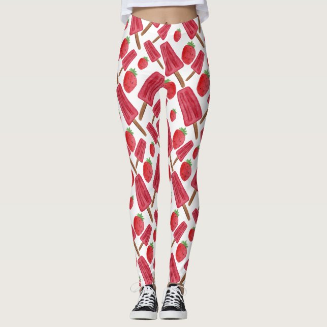 Ice cream pattern | Lollies pattern | lollipop 16 Leggings (Vorderseite)