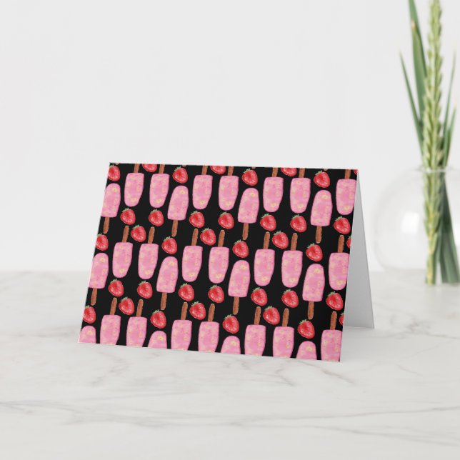 Ice cream pattern | Lollies pattern | lollipop 1 Karte (Vorderseite)