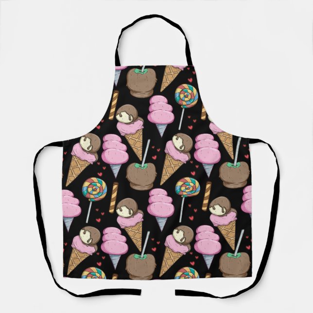 Ice cream pattern | Lollies pattern | lollipop 24 Schürze (Vorderseite)