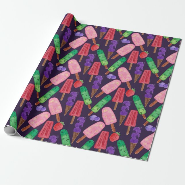 Ice cream pattern | Lollies pattern | lollipop 6 Geschenkpapier (Ungerollt)