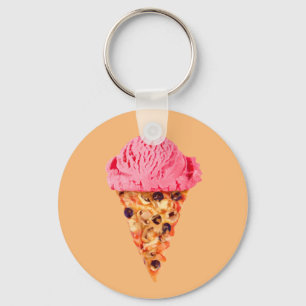 Ice Cream Pizza Schlüsselanhänger