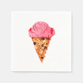 Ice Cream Pizza Serviette