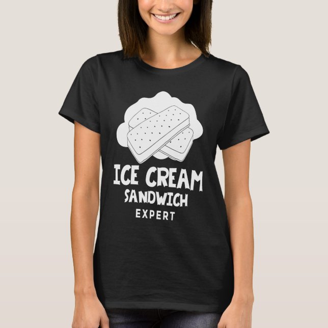 Ice Cream Sandwich  Cookie Recipe T-Shirt (Vorderseite)