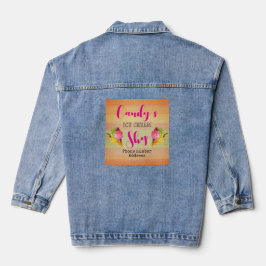 Ice Cream Shop Denim Jean Jacket Jeansjacke