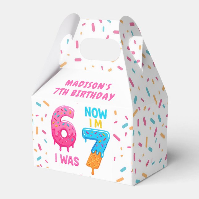 Ice Cream Six Seven 67 Birthday Favor Box Geschenkschachtel (Vorderseite)