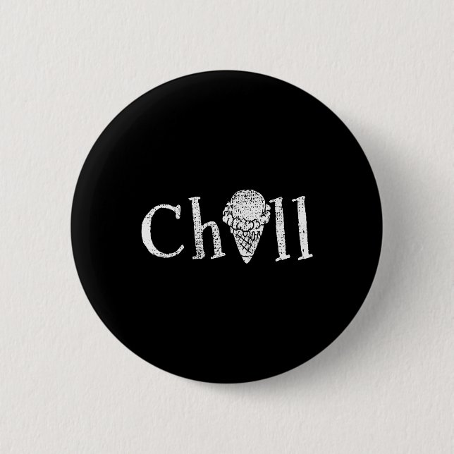 Ice Cream Summer Snack Geschenk Button (Vorderseite)