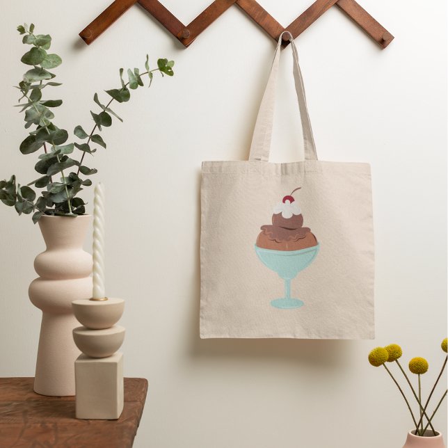 Ice Cream Sundae Tote Bag Tragetasche (Von Creator hochgeladen)