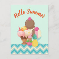 Ice Cream Trio Neopolitan Flavor Hallo Sommer