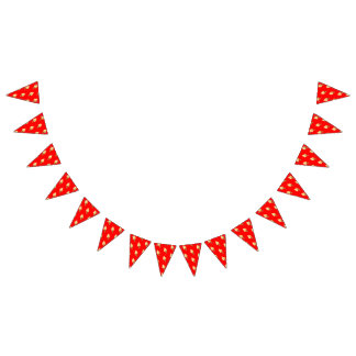 Ice-cream Vivid red Wimpelkette