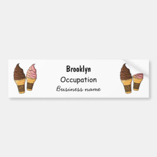 Ice-Creme-Cartoon Autoaufkleber