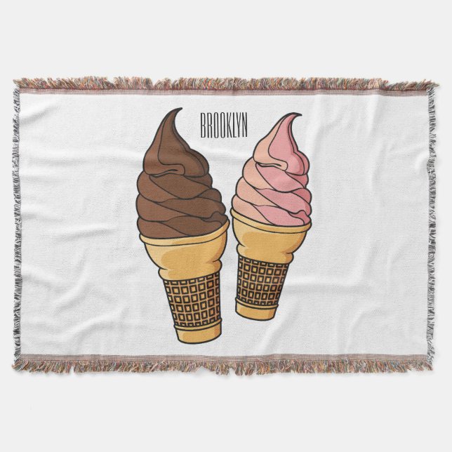 Ice-Creme-Cartoon Decke (Vorderseite)