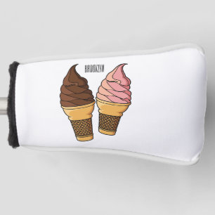 Ice-Creme-Cartoon Golf Headcover