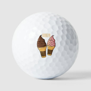 Ice-Creme-Cartoon Golfball